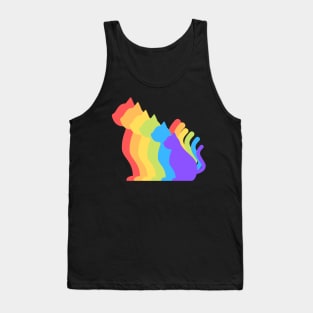 Cat Rainbow Tank Top